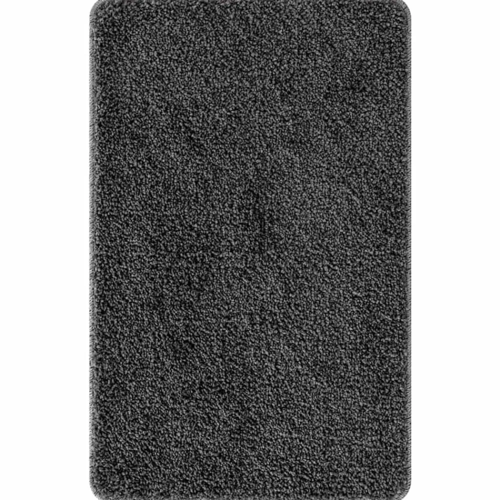 Accessoires De Salle De Bain-vidaXL Tapis de bain antidérapant 50 x 80 cm PP Gris foncé
