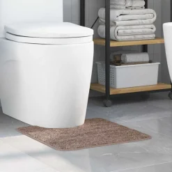 vidaXL Tapis de bain antidérapant avec découpe pour toilette