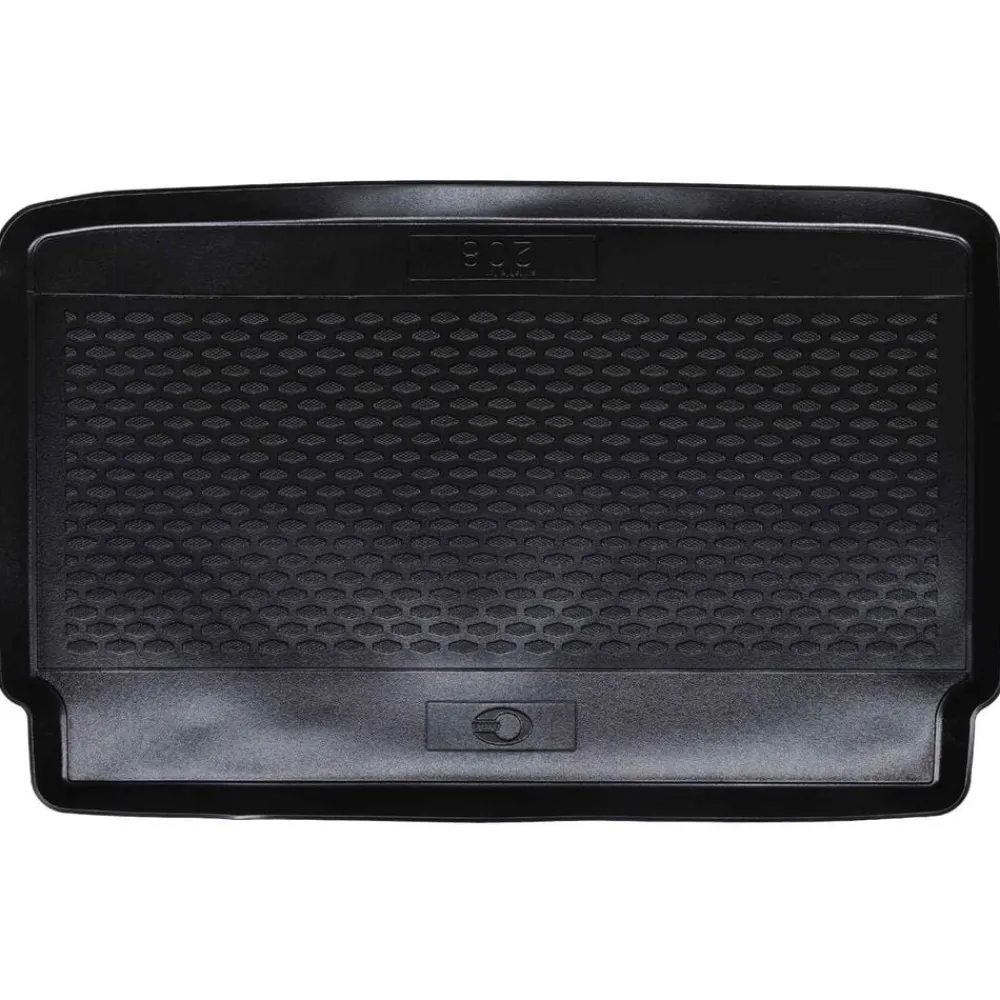 vidaXL Tapis de coffre Noir adapté pour PEUGEOT 208 2018- Caoutchouc