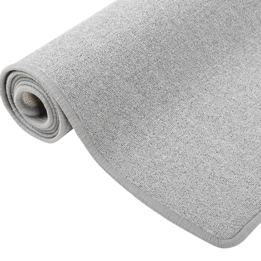 Décorations-vidaXL Tapis de couloir 50x100 cm Gris clair