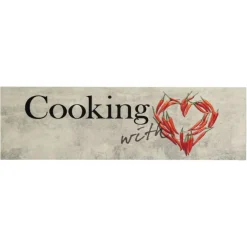 vidaXL Tapis de cuisine lavable imprimé de piment Cooking 45x150 cm