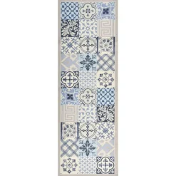 vidaXL Tapis de cuisine lavable Mosaïque 60x300 cm