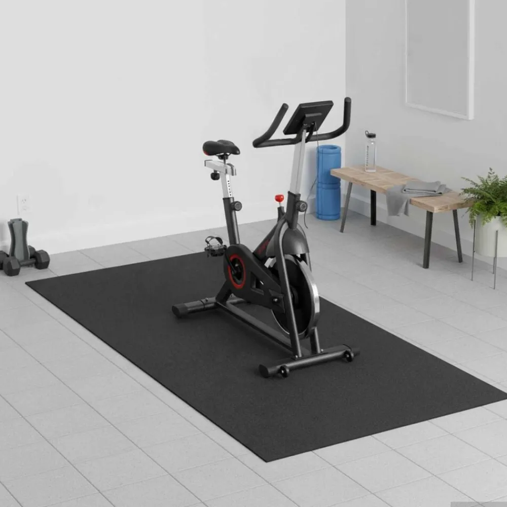 Entraînement & Fitness-vidaXL Tapis de Protection Sport Noir 120 x 60 x 0,6 cm