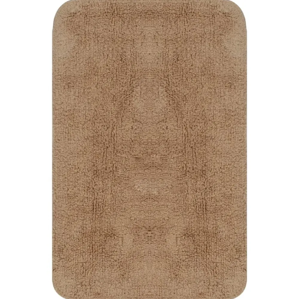 vidaXL Tapis de salle de bain 2 pcs Tissu