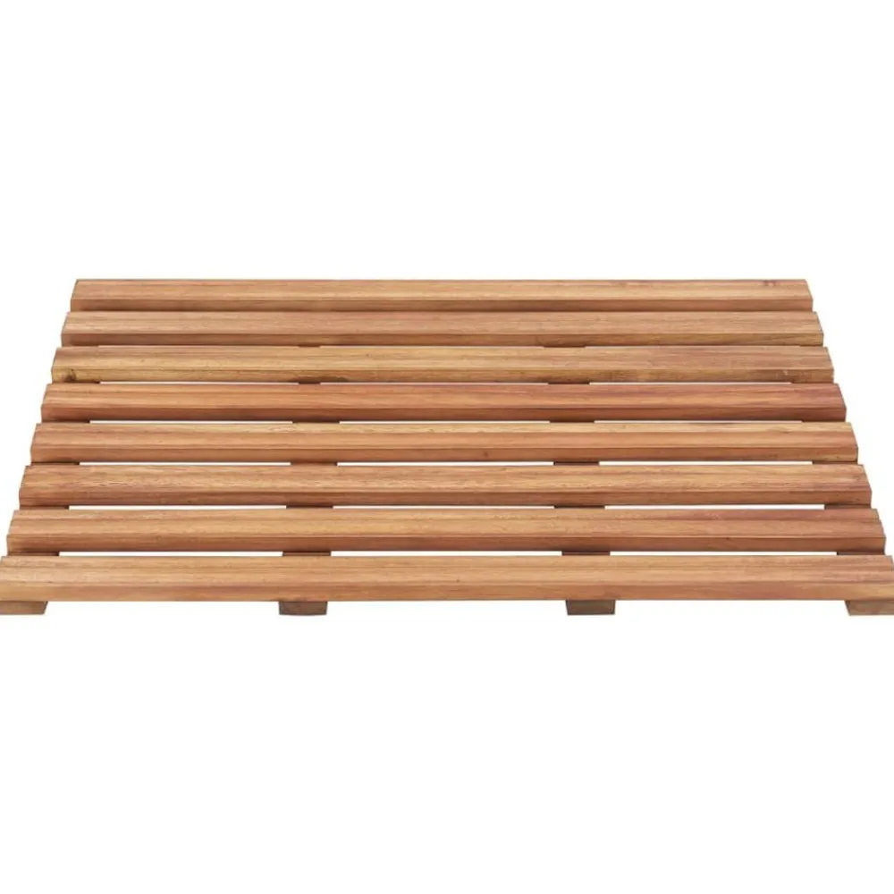 Accessoires De Salle De Bain-vidaXL Tapis de salle de bain 2 pcs Bois d'acacia massif 56x37 cm