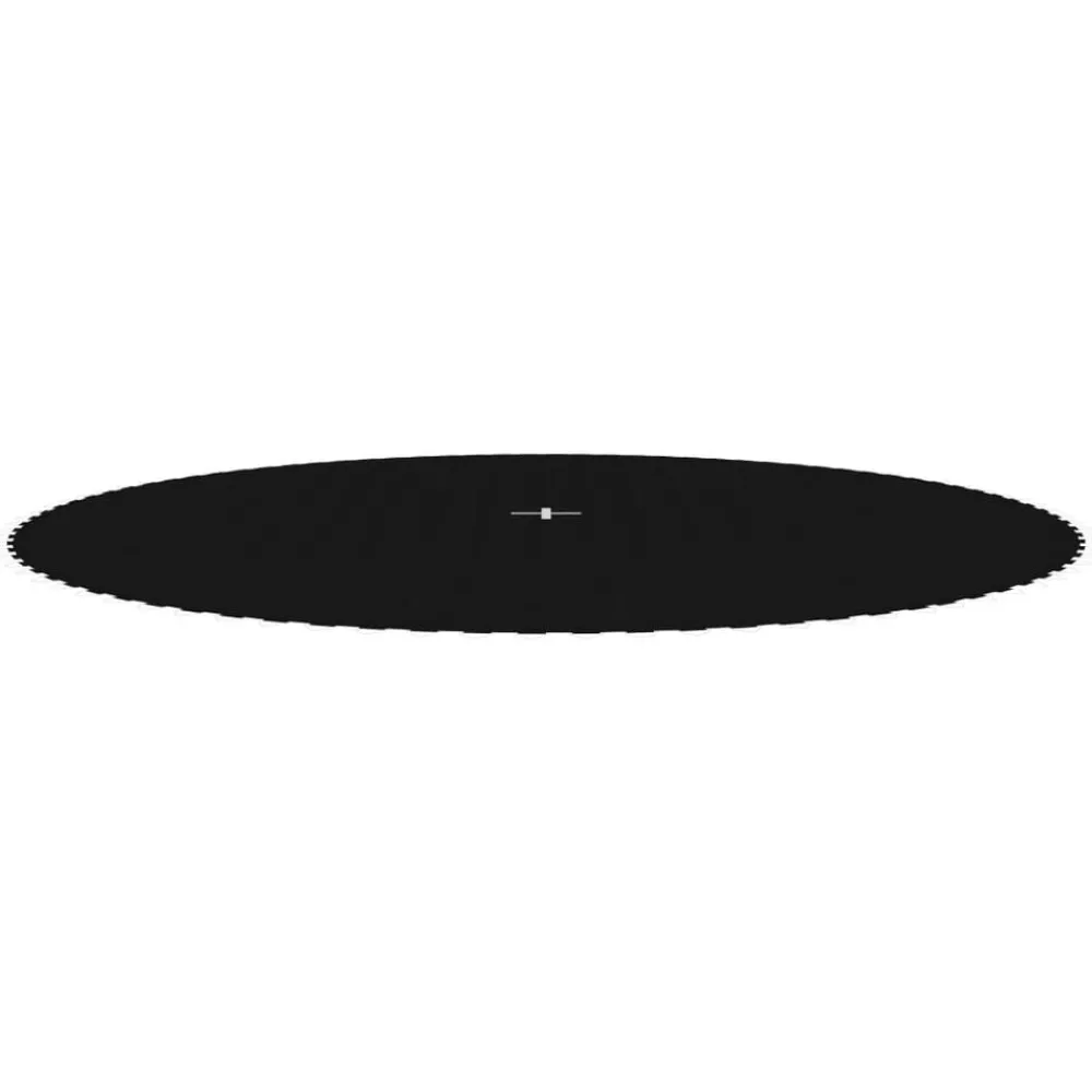 vidaXL Tapis de saut Tissu Noir pour trampoline rond de 4,57 m