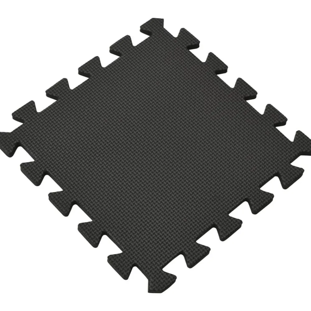 vidaXL Tapis de sol 54 pcs 4,86㎡ Mousse EVA Noir