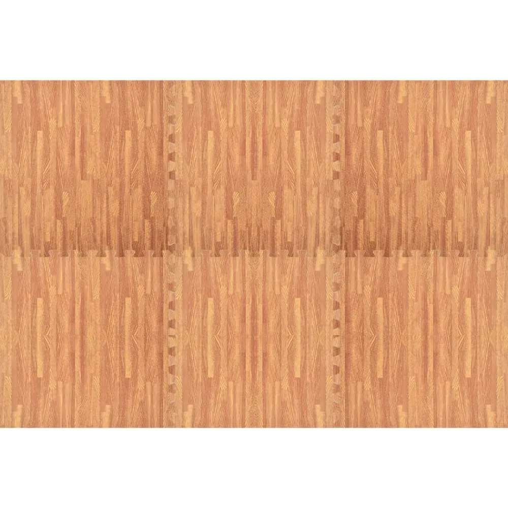 Entraînement & Fitness-vidaXL Tapis de sol 6 pcs Grain de bois 2,16㎡ Mousse EVA Marron