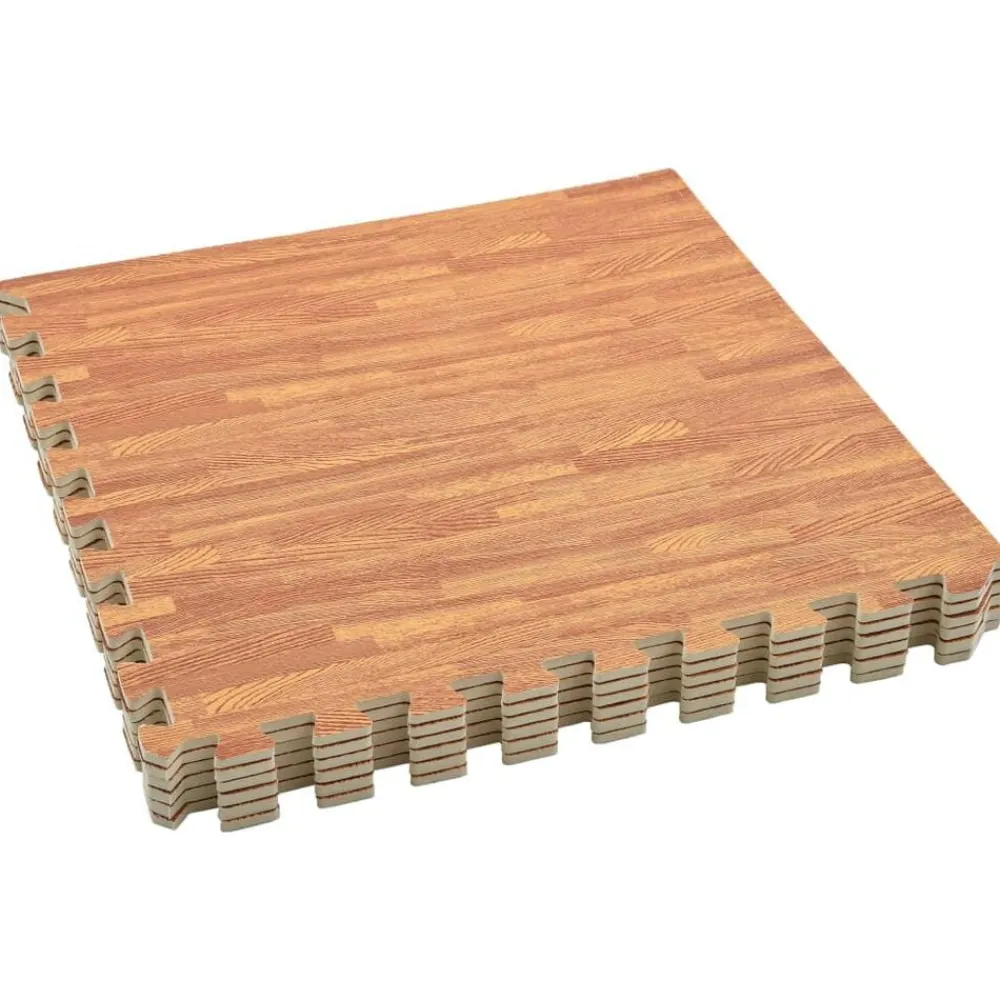 Entraînement & Fitness-vidaXL Tapis de sol 6 pcs Grain de bois 2,16㎡ Mousse EVA Marron