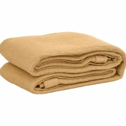 vidaXL Tapis de tente sable 200x200 cm PEHD
