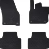 vidaXL Tapis de voiture 4 pcs Noir Caoutchouc