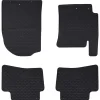 vidaXL Tapis de voiture 4 pcs Noir Caoutchouc