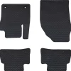 vidaXL Tapis de voiture 4 pcs Noir Caoutchouc