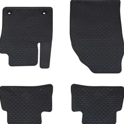 vidaXL Tapis de voiture 4 pcs Noir Caoutchouc