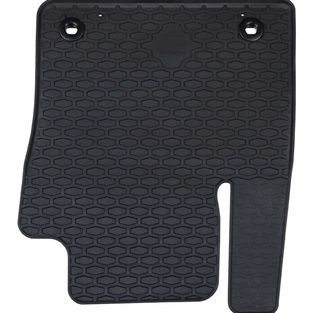 vidaXL Tapis de voiture 4 pcs Noir Caoutchouc