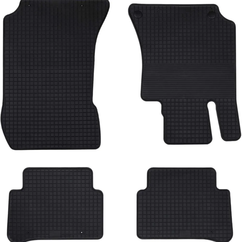 vidaXL Tapis de voiture 4 pcs Noir Convient pour MERCEDES E 2009-2016