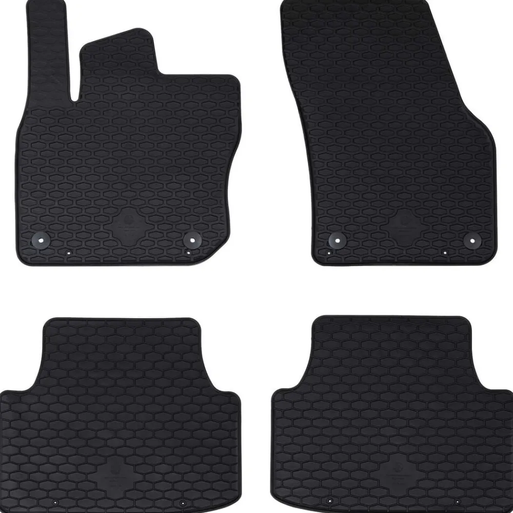 vidaXL Tapis de voiture 4 pcs Noir convient pour VW TIGUAN TDI 2024-