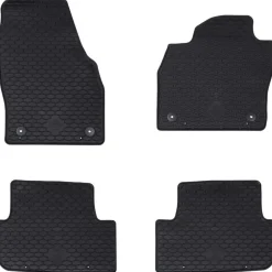 Pièces Détachées Pour Véhicules-vidaXL Tapis de voiture 4 pcs Noir Caoutchouc