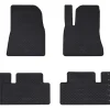 vidaXL Tapis de voiture 4 pcs Noir Caoutchouc