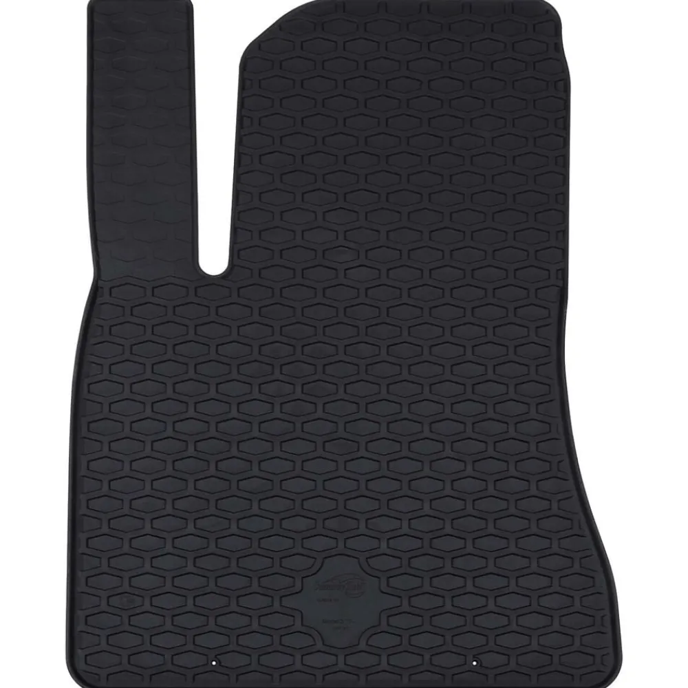 vidaXL Tapis de voiture 4 pcs Noir Caoutchouc