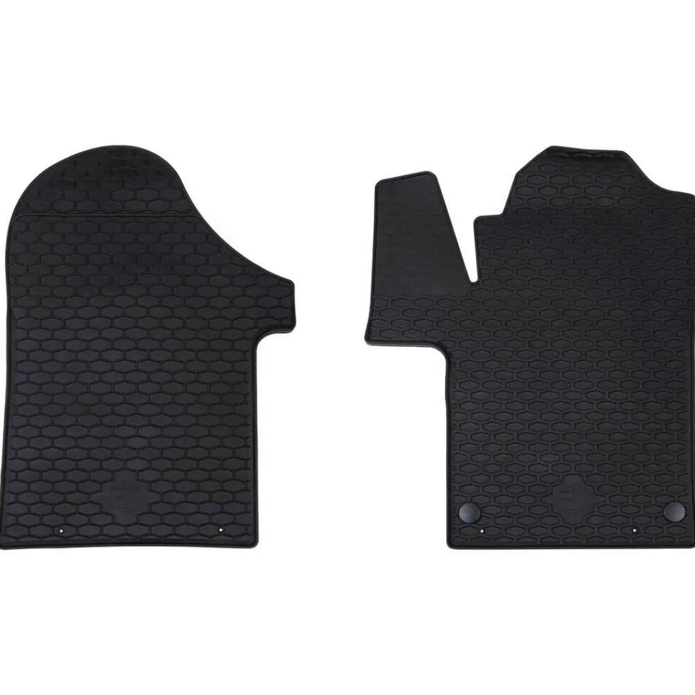 Pièces Détachées Pour Véhicules-vidaXL Tapis de voiture 2 pcs Noir Caoutchouc