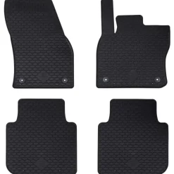 vidaXL Tapis de voiture 4 pcs Noir adapté pour Škoda KODIAQ 2017-2023