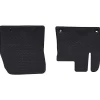vidaXL Tapis de voiture 2 pcs Noir Caoutchouc