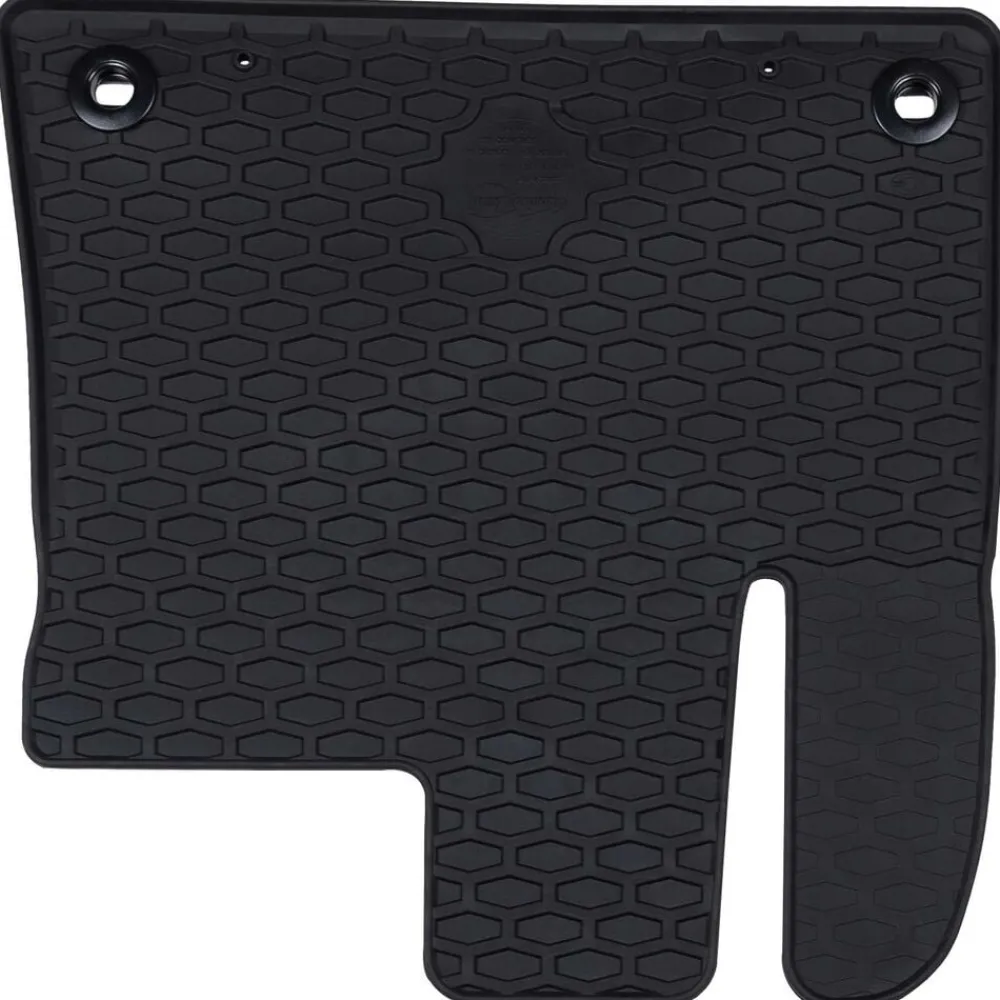 vidaXL Tapis de voiture 2 pcs Noir Caoutchouc