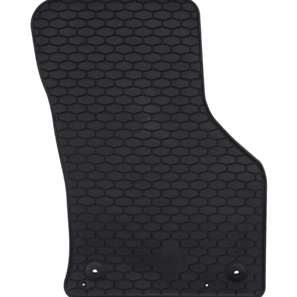 vidaXL Tapis de voiture 4 pcs Noir Caoutchouc