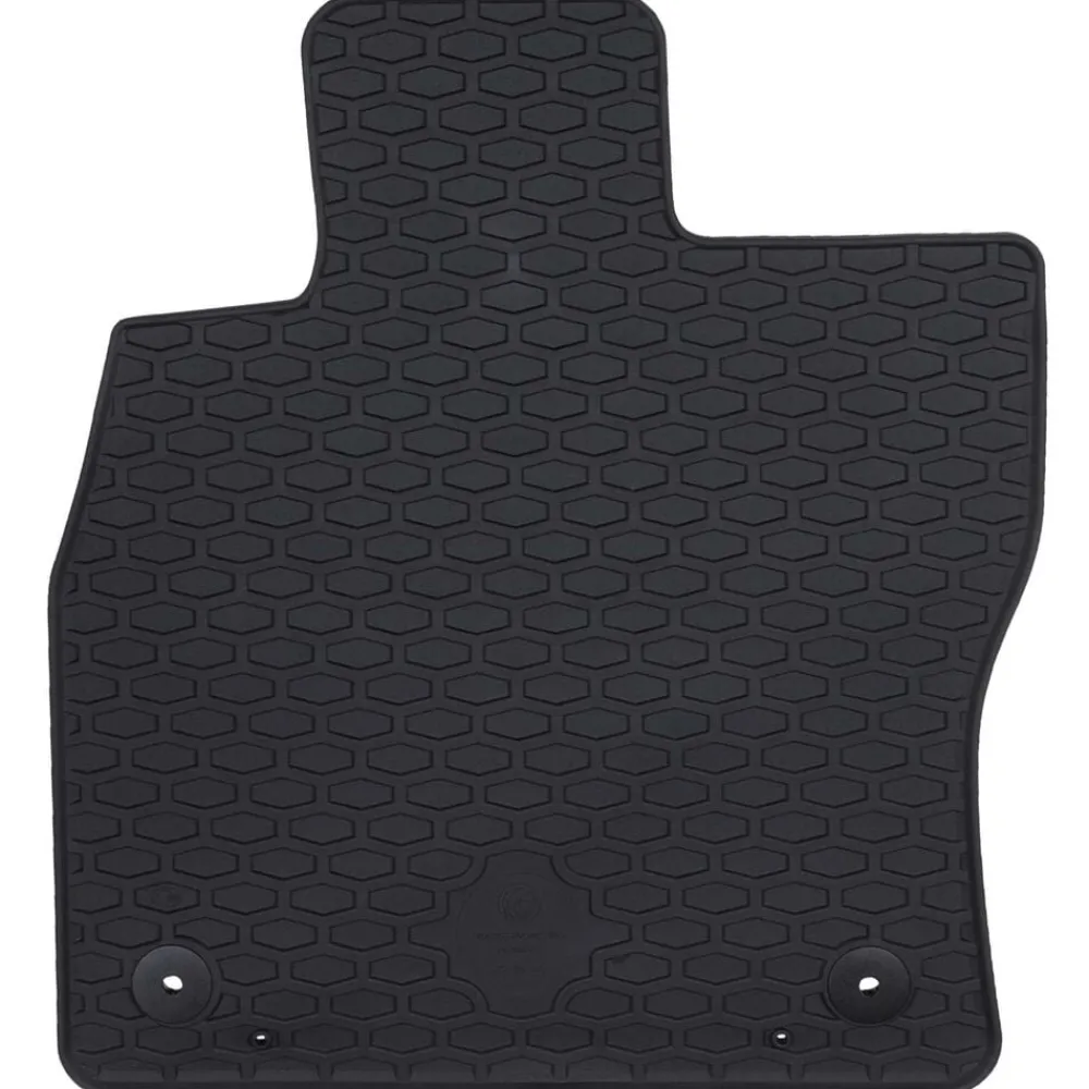 vidaXL Tapis de voiture 4 pcs Noir Caoutchouc
