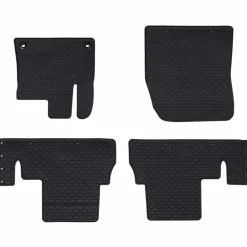 vidaXL Tapis de voiture 4 pcs Noir Caoutchouc