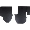 vidaXL Tapis de voiture 2 pcs Noir Caoutchouc