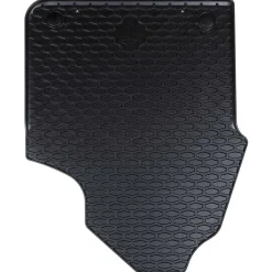vidaXL Tapis de voiture 2 pcs Noir Caoutchouc
