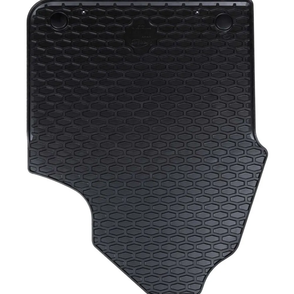 vidaXL Tapis de voiture 2 pcs Noir Caoutchouc