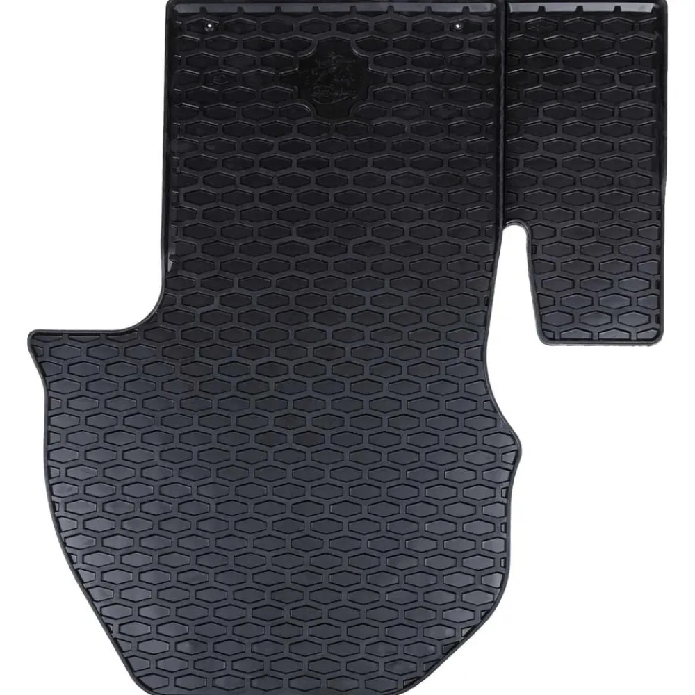 vidaXL Tapis de voiture 2 pcs Noir Caoutchouc