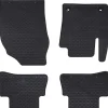 vidaXL Tapis de voiture 4 pcs Noir Caoutchouc