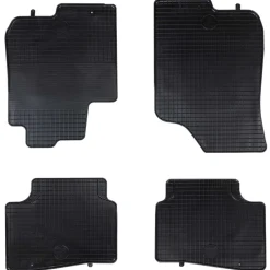 Pièces Détachées Pour Véhicules-vidaXL Tapis de voiture 4 pcs Noir Caoutchouc