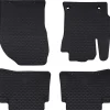 vidaXL Tapis de voiture 4 pcs Noir Caoutchouc