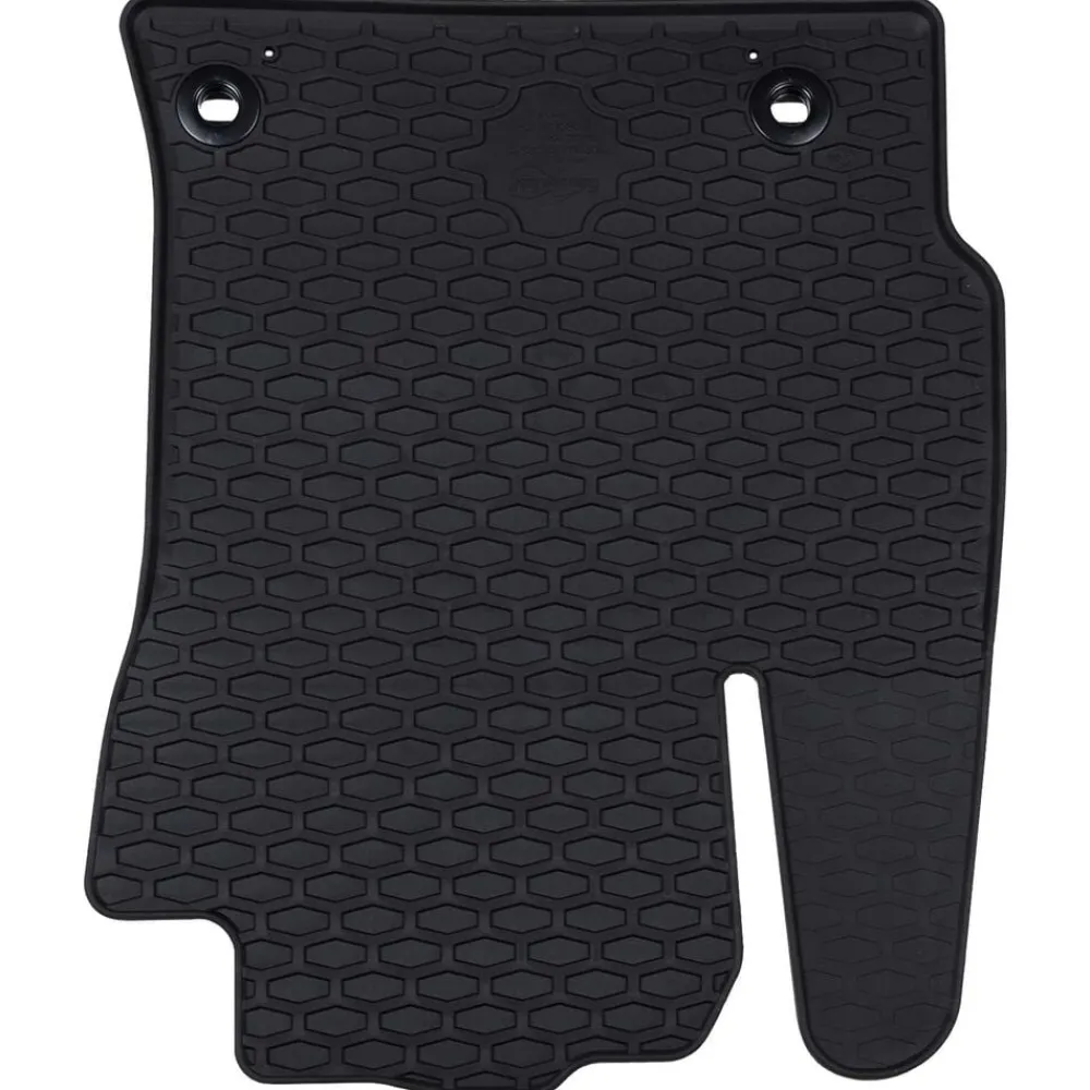 vidaXL Tapis de voiture 4 pcs Noir Caoutchouc