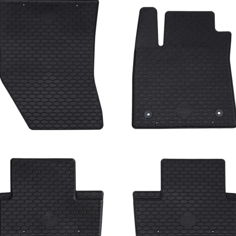 Pièces Détachées Pour Véhicules-vidaXL Tapis de voiture 4 pcs Noir Caoutchouc