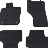 vidaXL Tapis de voiture 4 pcs Noir Caoutchouc