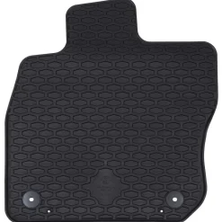vidaXL Tapis de voiture 4 pcs Noir Caoutchouc