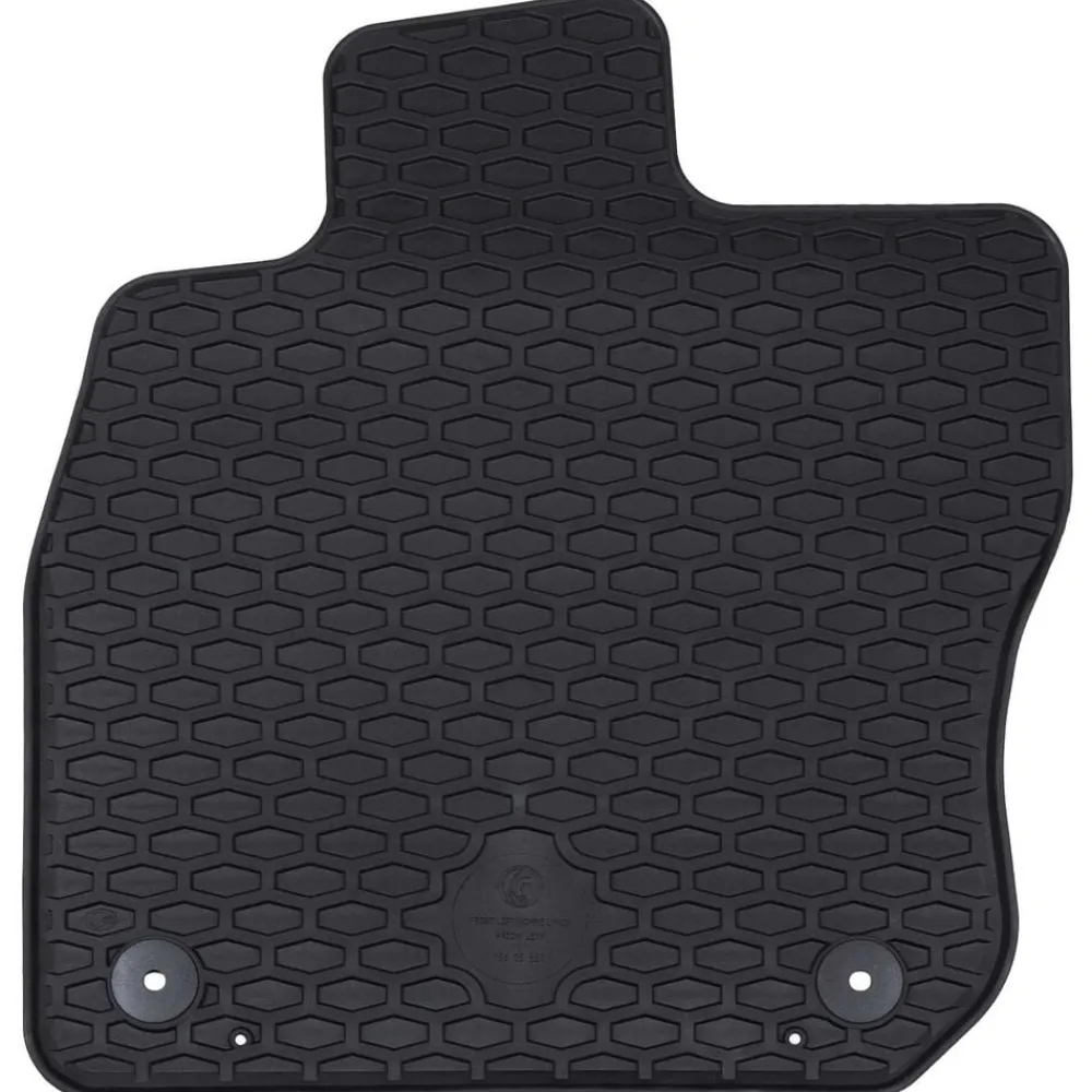 vidaXL Tapis de voiture 4 pcs Noir Caoutchouc