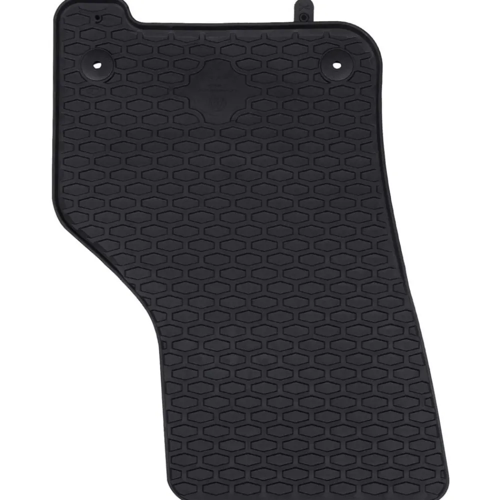 vidaXL Tapis de voiture 4 pcs Noir Caoutchouc
