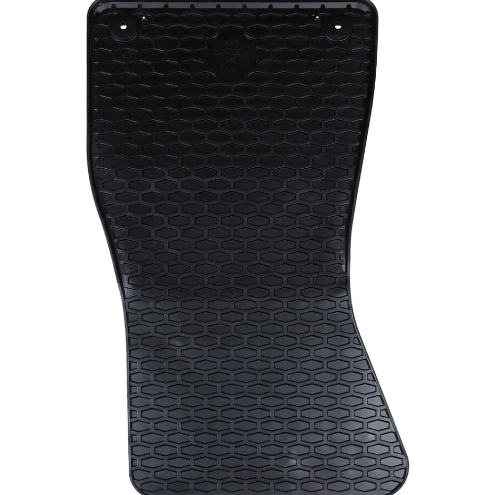 vidaXL Tapis de voiture 4 pcs Noir Caoutchouc