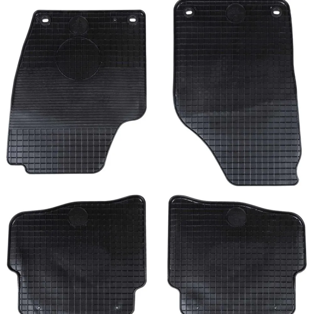 Pièces Détachées Pour Véhicules-vidaXL Tapis de voiture 4 pcs Noir adapté pour VW POLO 2001-2009 NS