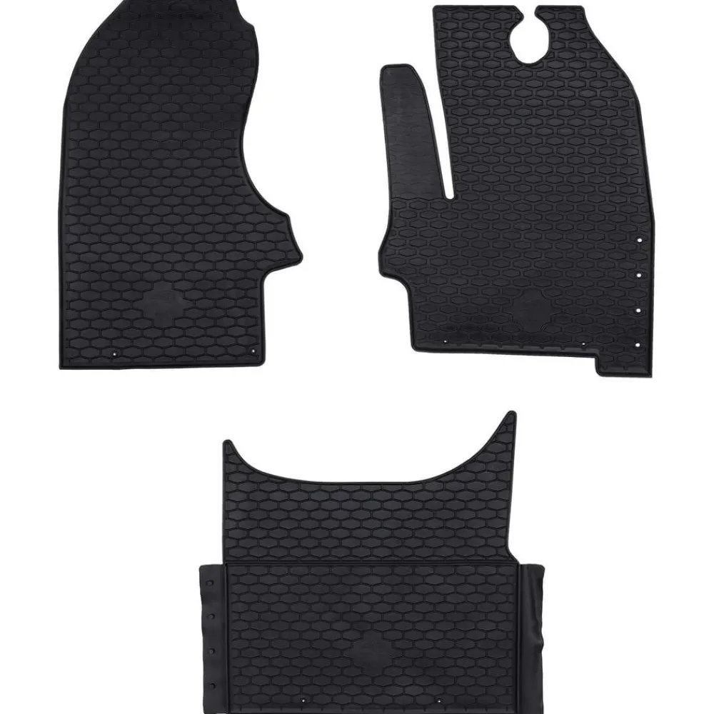 vidaXL Tapis de voiture 3 pcs Noir adapté pour Iveco DAILY 2014-