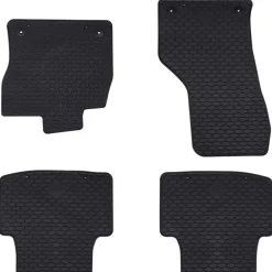 Pièces Détachées Pour Véhicules-vidaXL Tapis de voiture 4 pcs Noir Caoutchouc