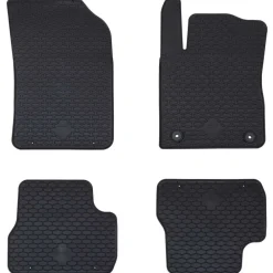 Pièces Détachées Pour Véhicules-vidaXL Tapis de voiture 4 pcs Noir Adapté pour C3 2017-2024 Caoutchouc