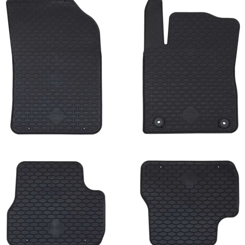Pièces Détachées Pour Véhicules-vidaXL Tapis de voiture 4 pcs Noir Adapté pour C3 2017-2024 Caoutchouc